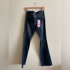 Bubblegum Y2K navy blue bootcut jeans